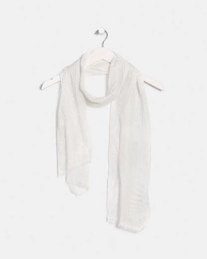 Chico's Textured Palms Oblong Scarf