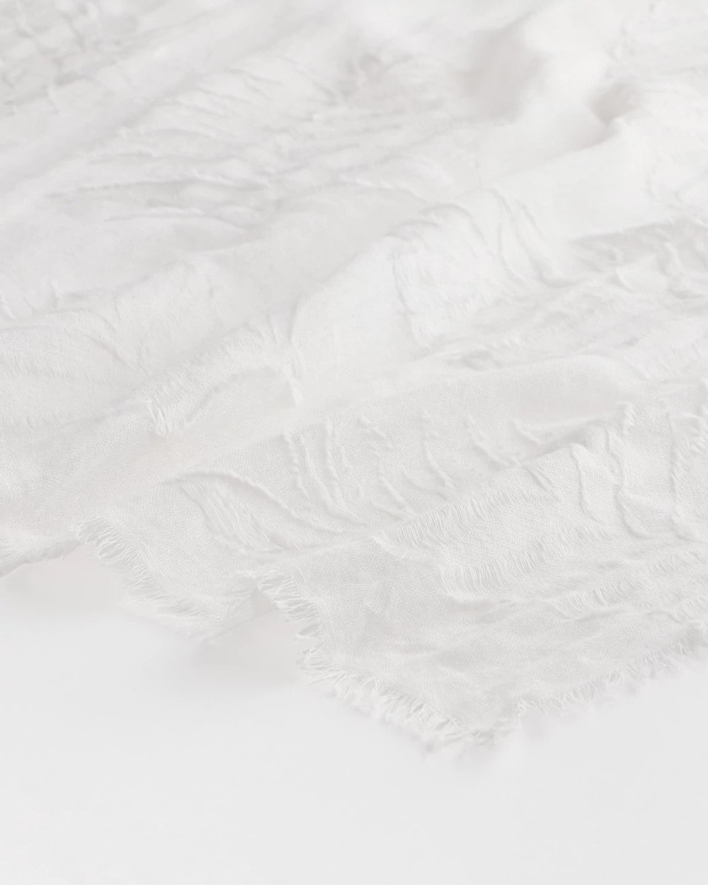 Chico's Textured Palms Oblong Scarf