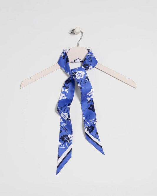 Chico's Dutch Floral Polka-Dot Skinny Scarf