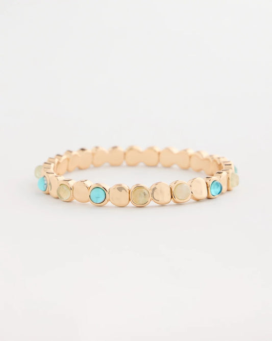 Chico's Quartz Stone Small Stretch Bracelet