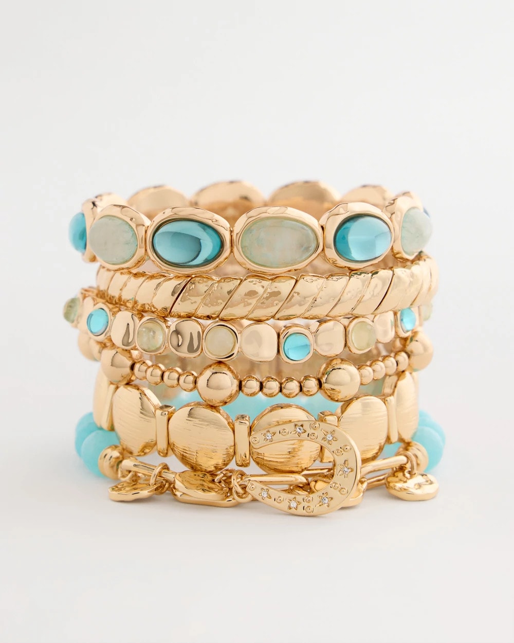 Chico's Quartz Stone Small Stretch Bracelet