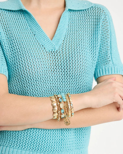 Chico's Quartz Stone Small Stretch Bracelet