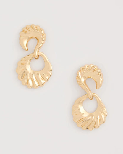 Chico's Golden Doorknocker Earrings
