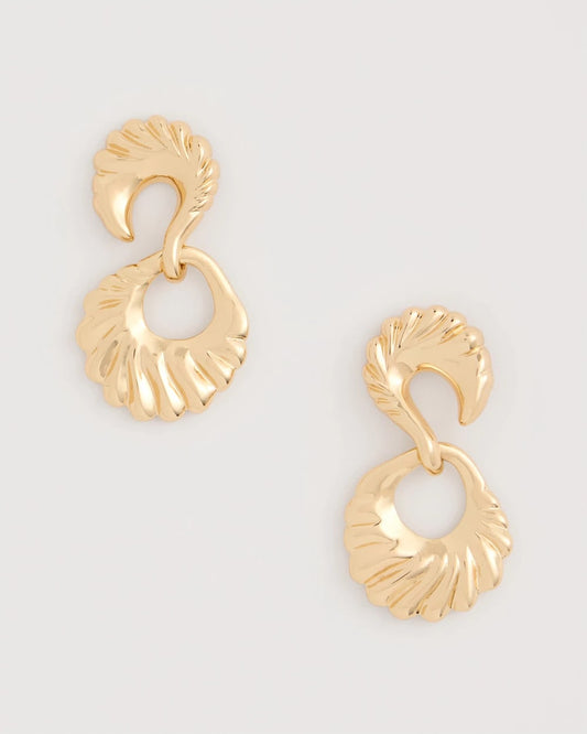 Chico's Golden Doorknocker Earrings