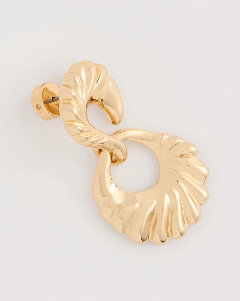 Chico's Golden Doorknocker Earrings