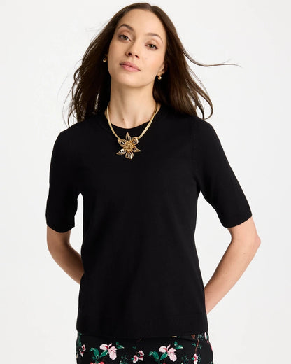 Chico's Ella Crewneck Pullover Sweater