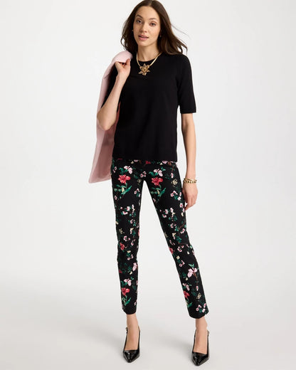 Chico's Ella Crewneck Pullover Sweater