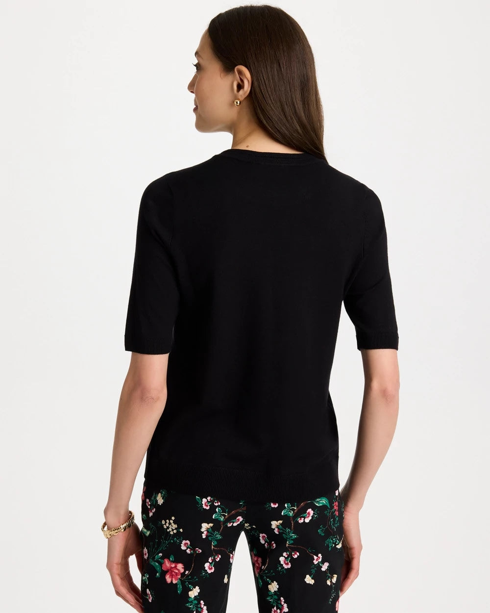 Chico's Ella Crewneck Pullover Sweater