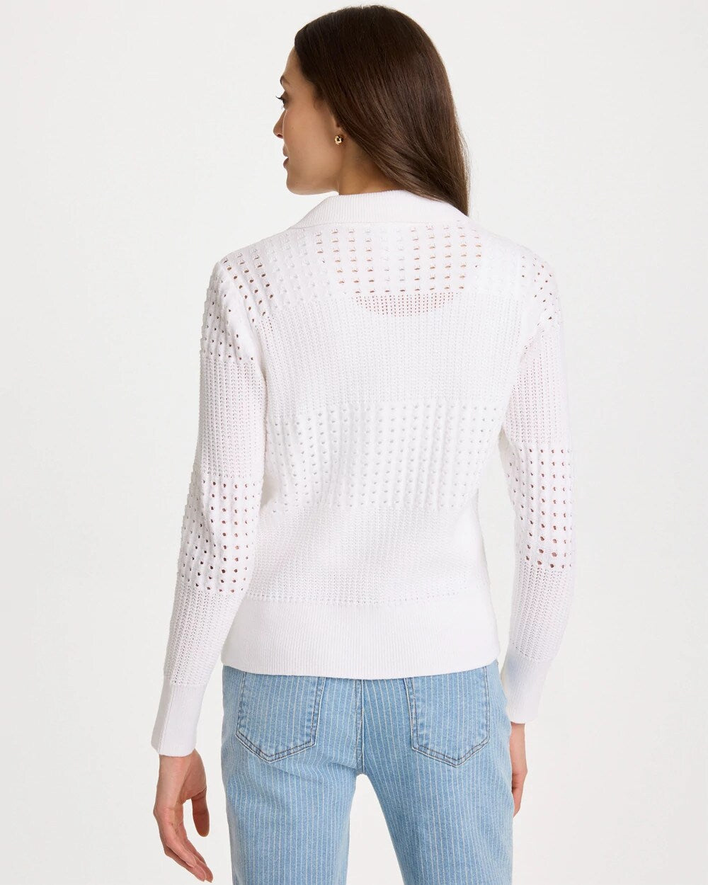 Chico's Textured Button-Front Cardigan