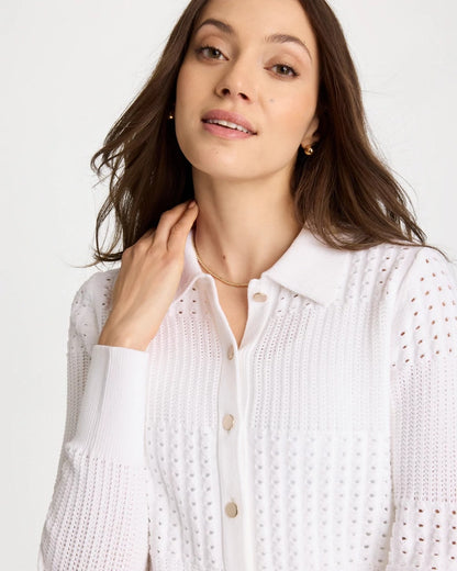 Chico's Textured Button-Front Cardigan