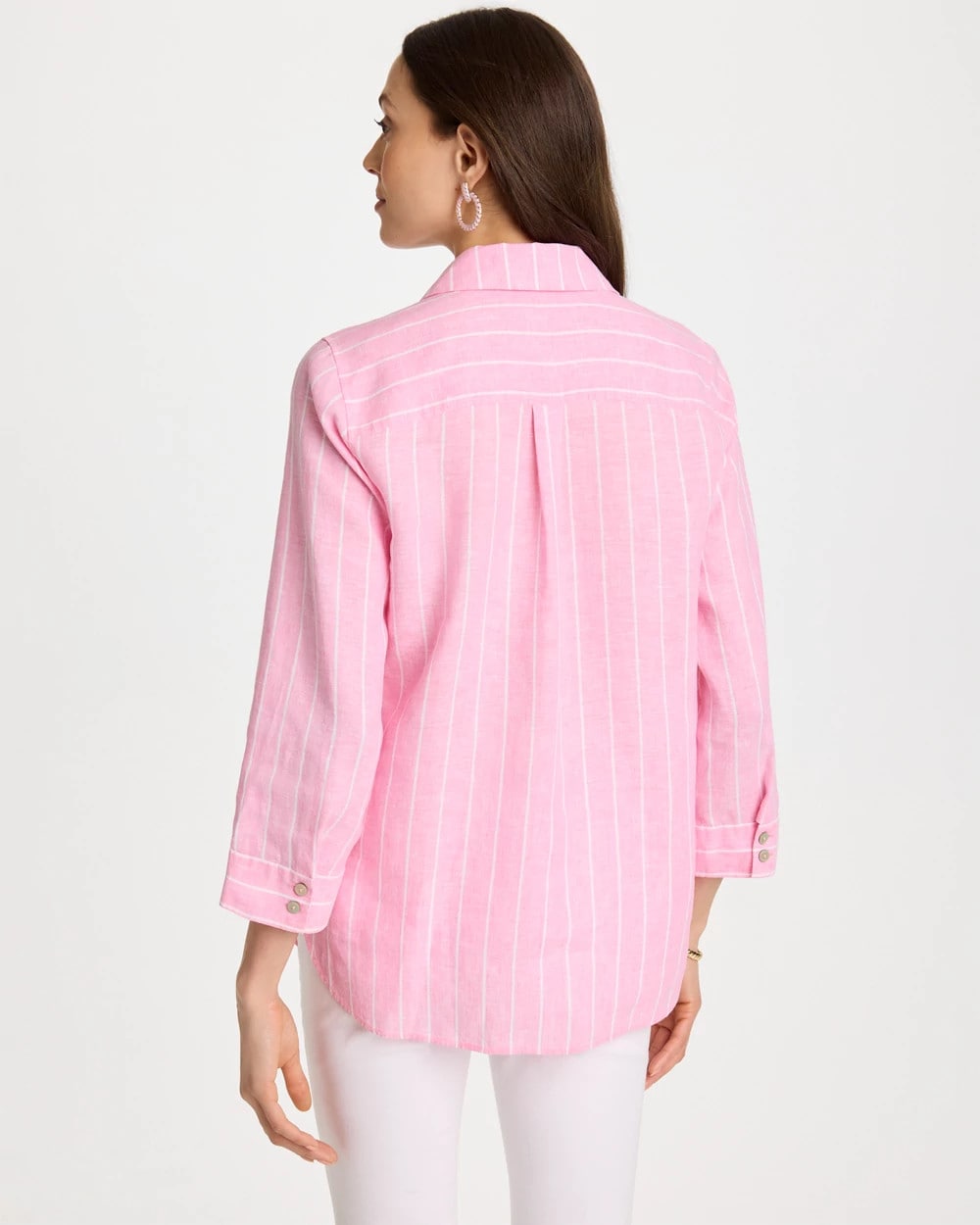 Chico's No Iron™ Linen Striped Shirt