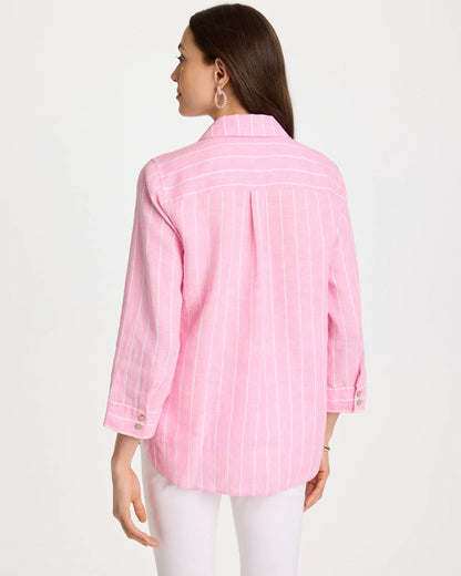 Chico's No Iron™ Linen Striped Shirt