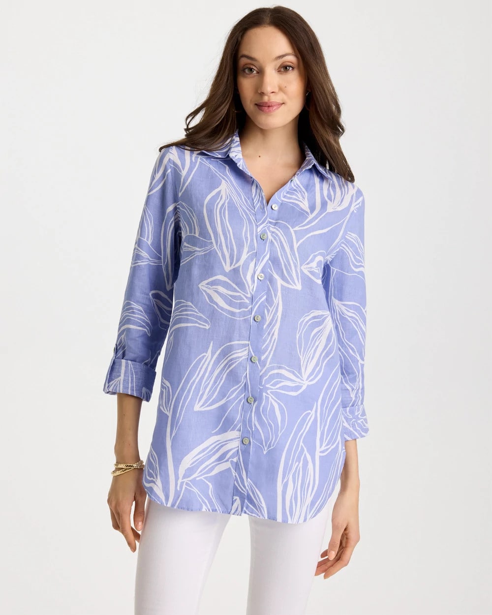 Chico's No Iron™ Printed Linen Tunic
