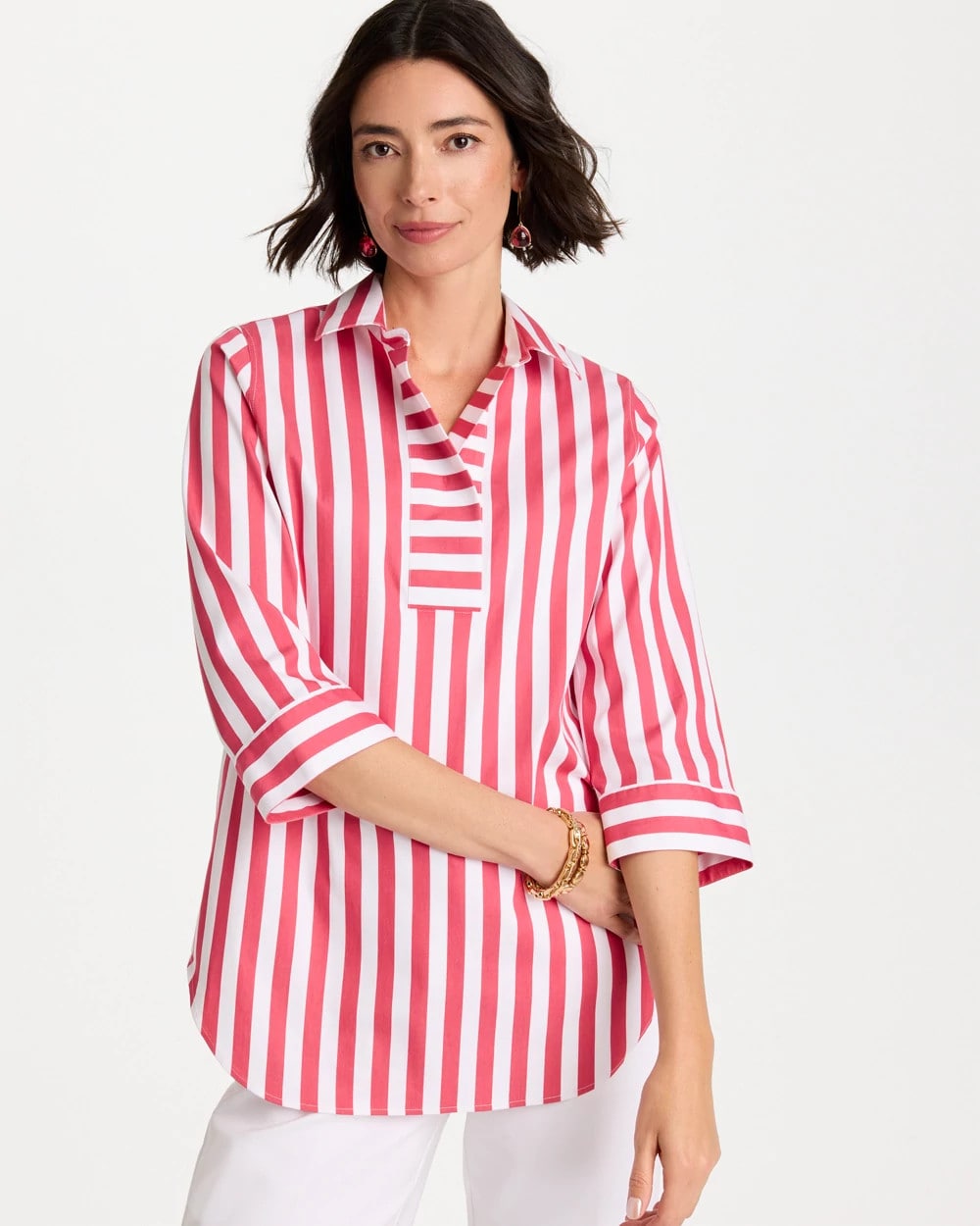Chico's No Iron™ Striped Stretch Tunic