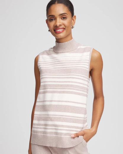 Chico's Zenergy® Luxe Cashmere-Blend Cap-sleeve Top