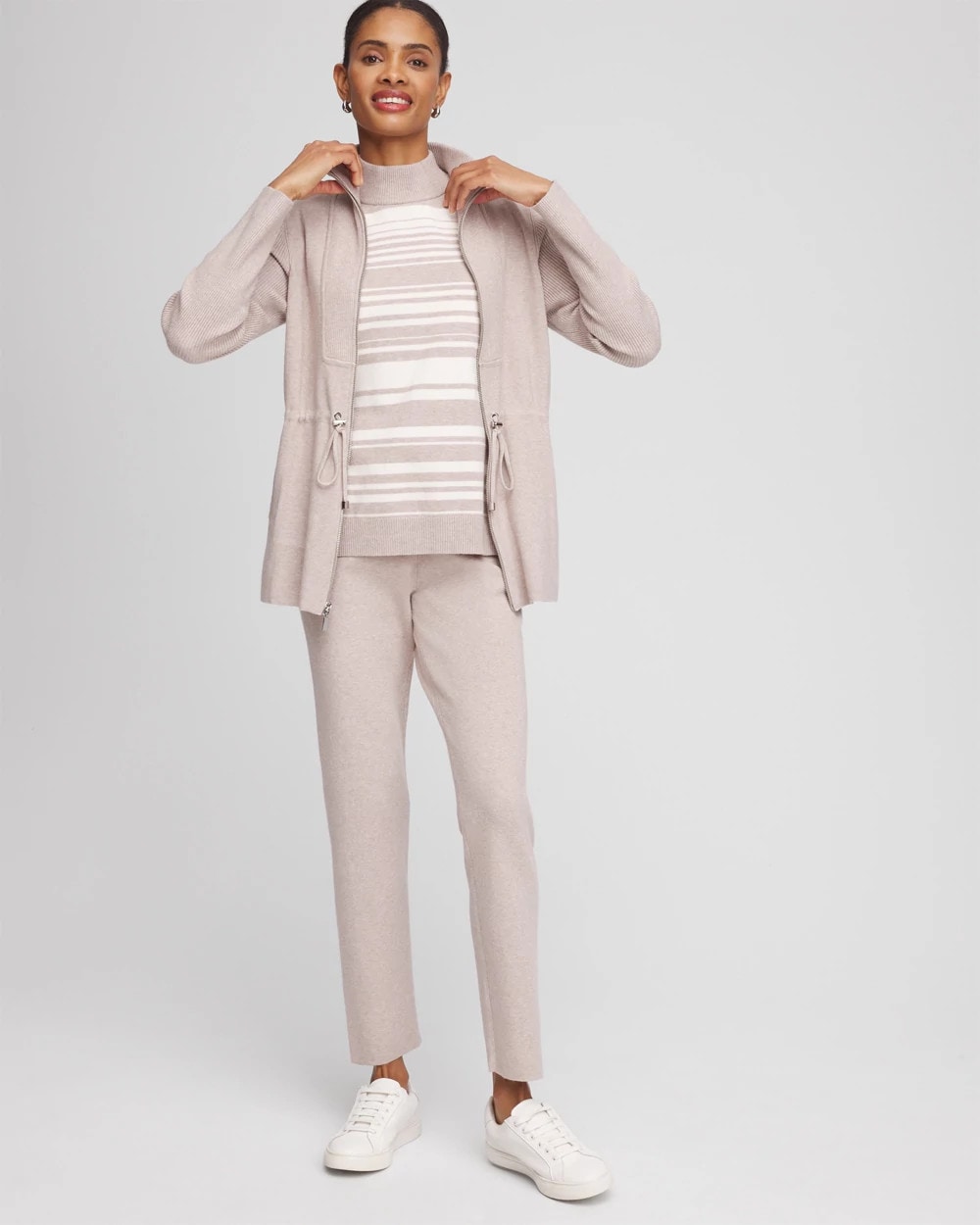 Chico's Zenergy® Luxe Cashmere-Blend Cap-sleeve Top