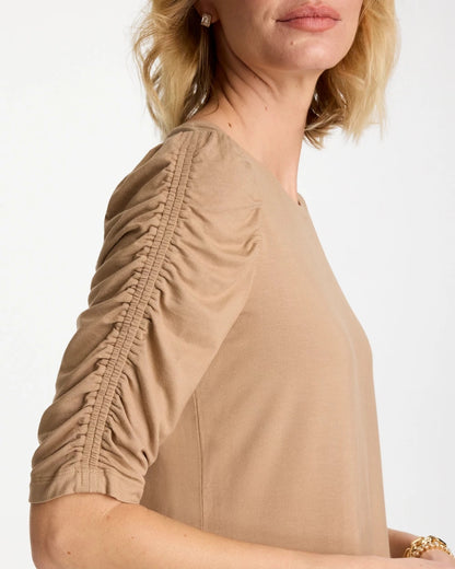 Chico's Touch of Cool™ Ruched Sleeve Knit Tee