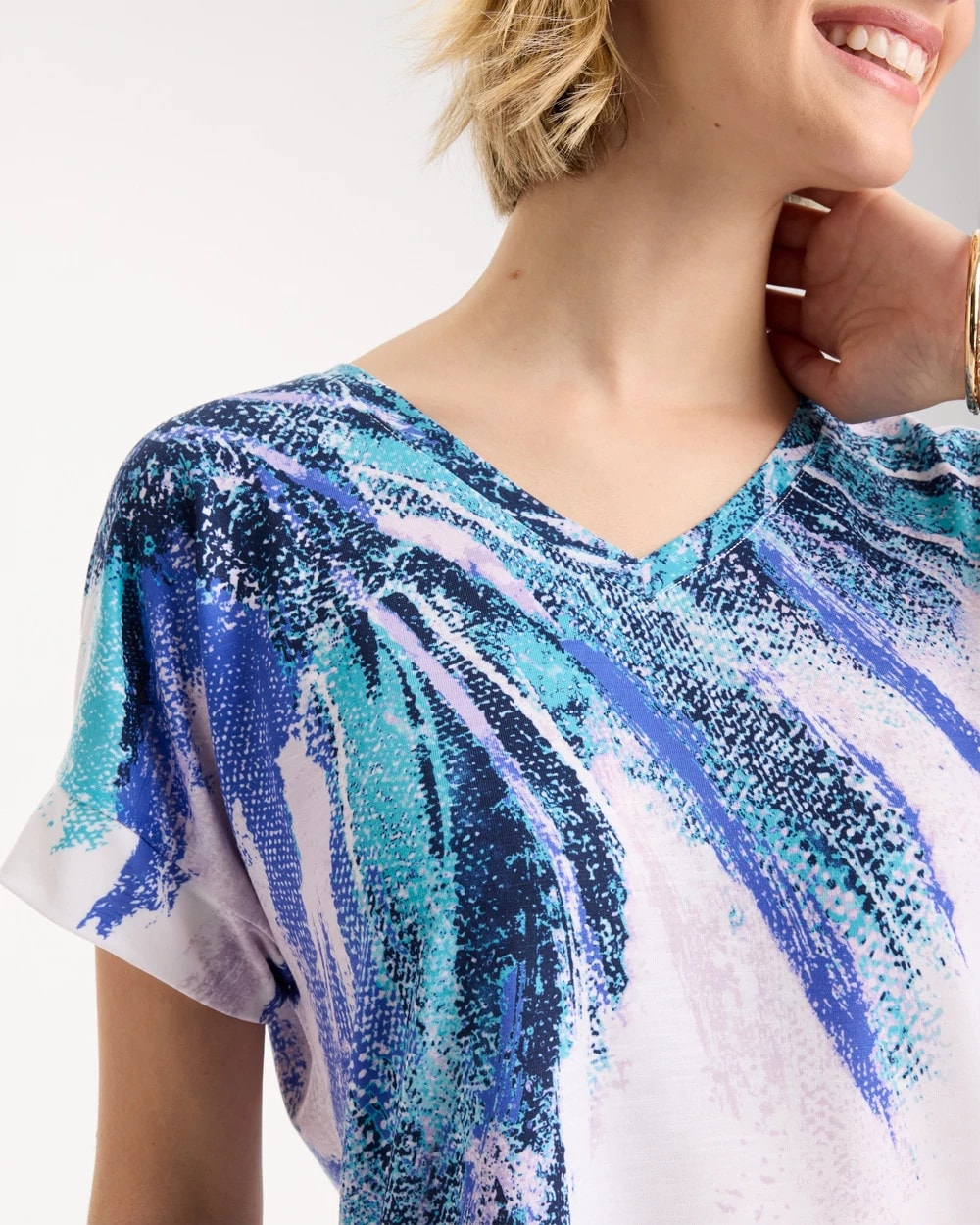 Chico's Zenergy® Sicily Splash Drop Shoulder Tee