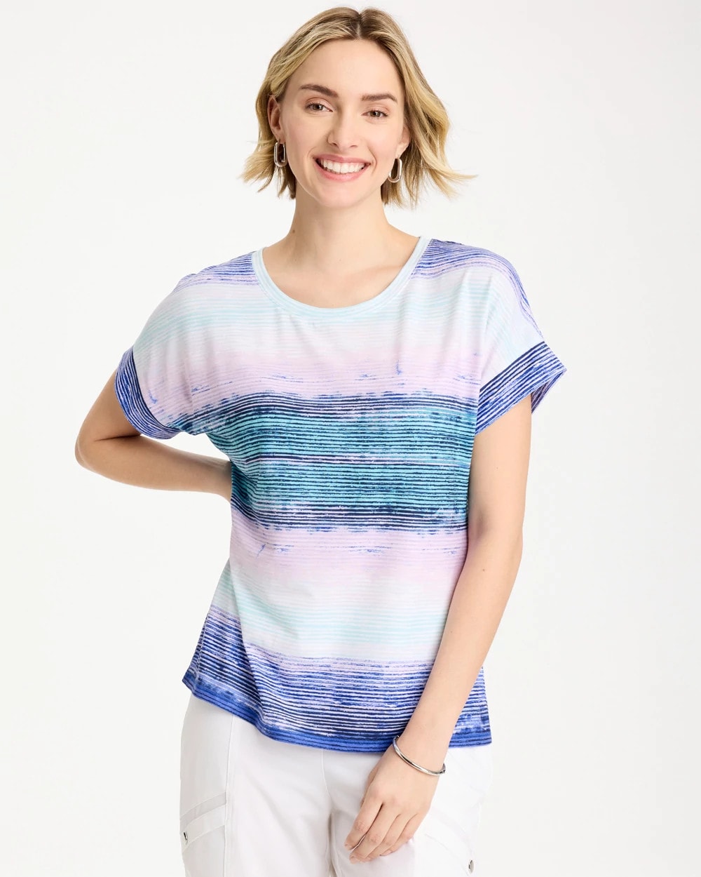 Chico's Zenergy® Ombre Drop Shoulder Tee