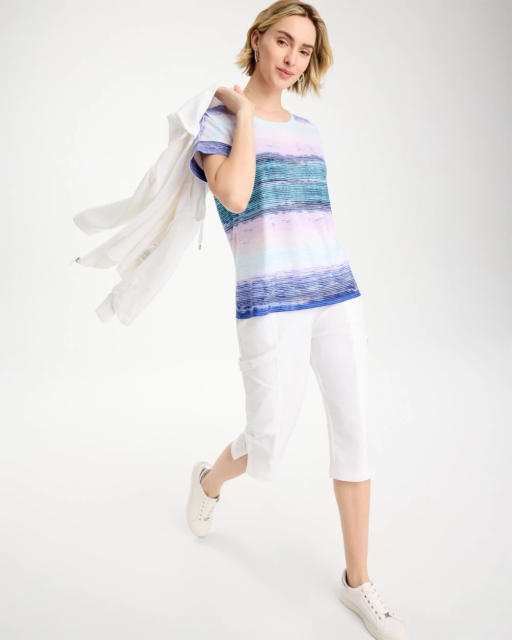 Chico's Zenergy® Ombre Drop Shoulder Tee
