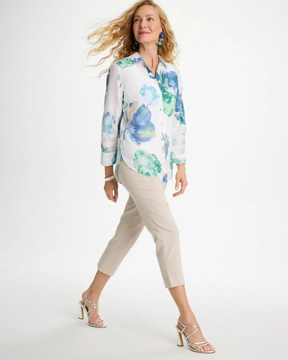Chico's No Iron™ Printed Linen Shirt