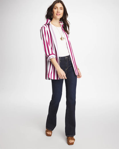Chico's No Iron™ Stretch Striped Shirt