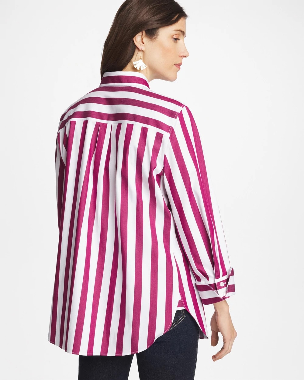 Chico's No Iron™ Stretch Striped Shirt