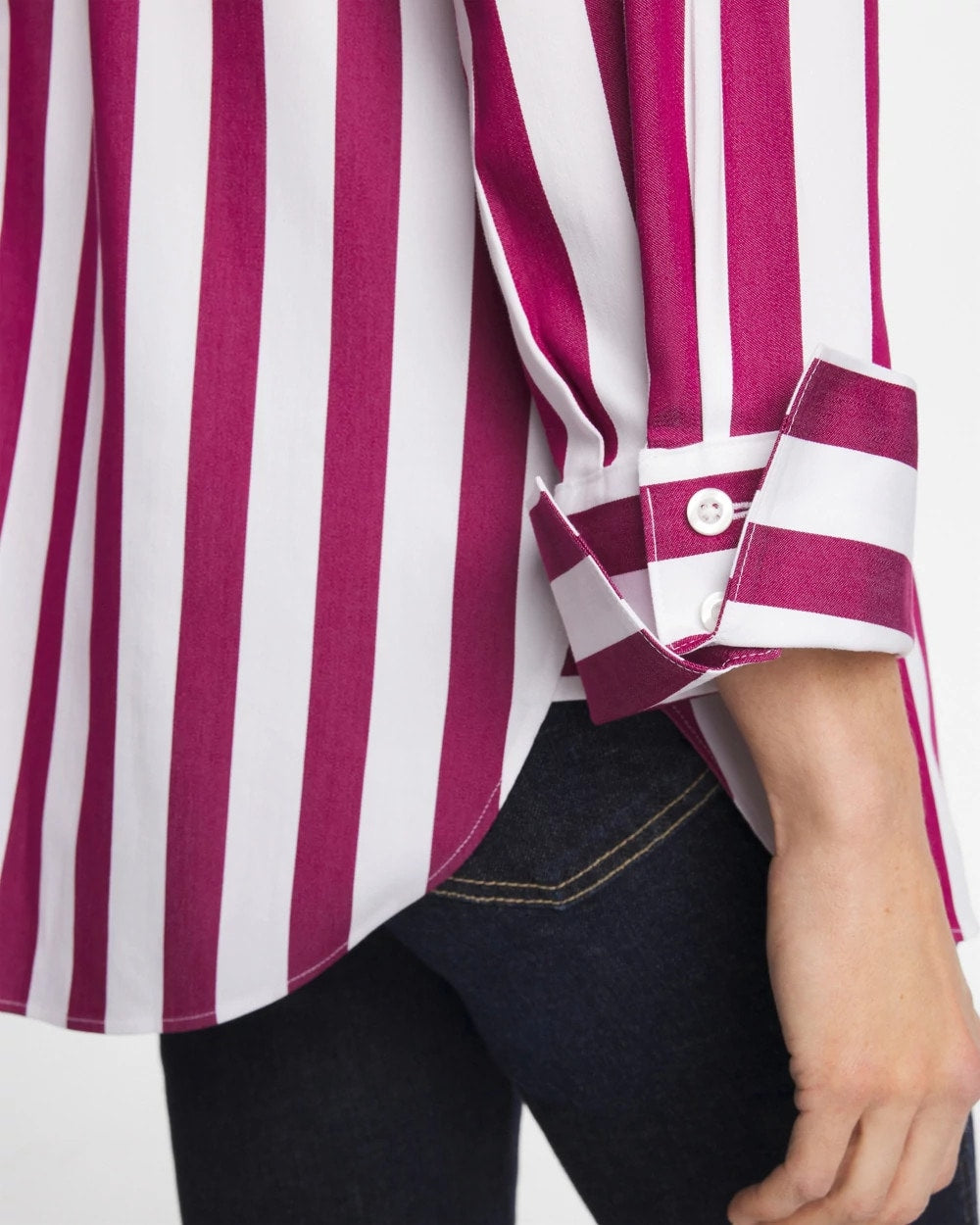 Chico's No Iron™ Stretch Striped Shirt
