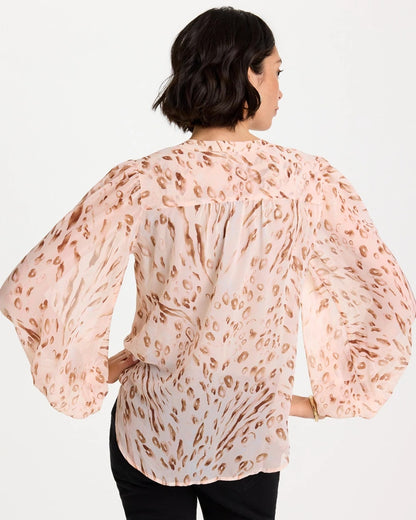 Chico's Georgette Soft Spots Blouse