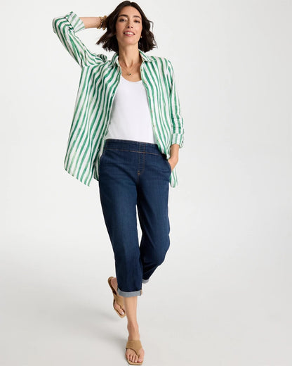Chico's No Iron™ Striped Linen Tunic