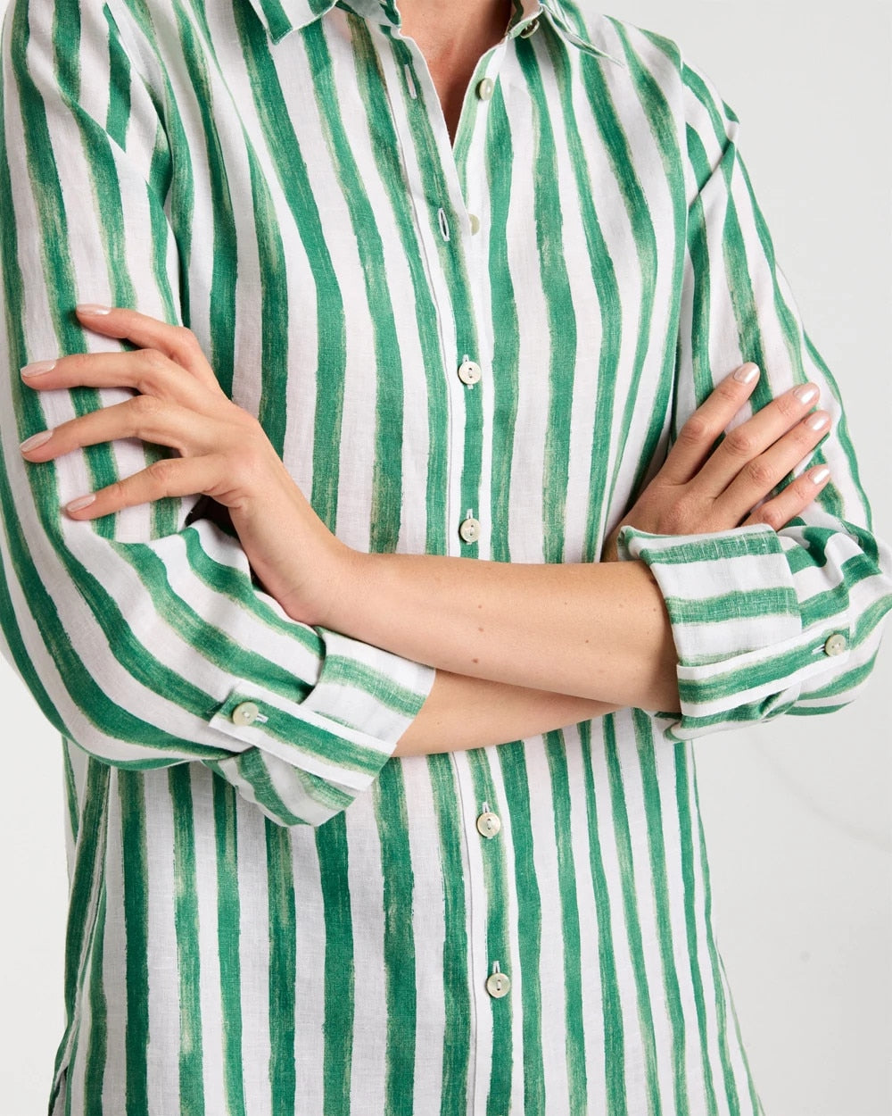 Chico's No Iron™ Striped Linen Tunic