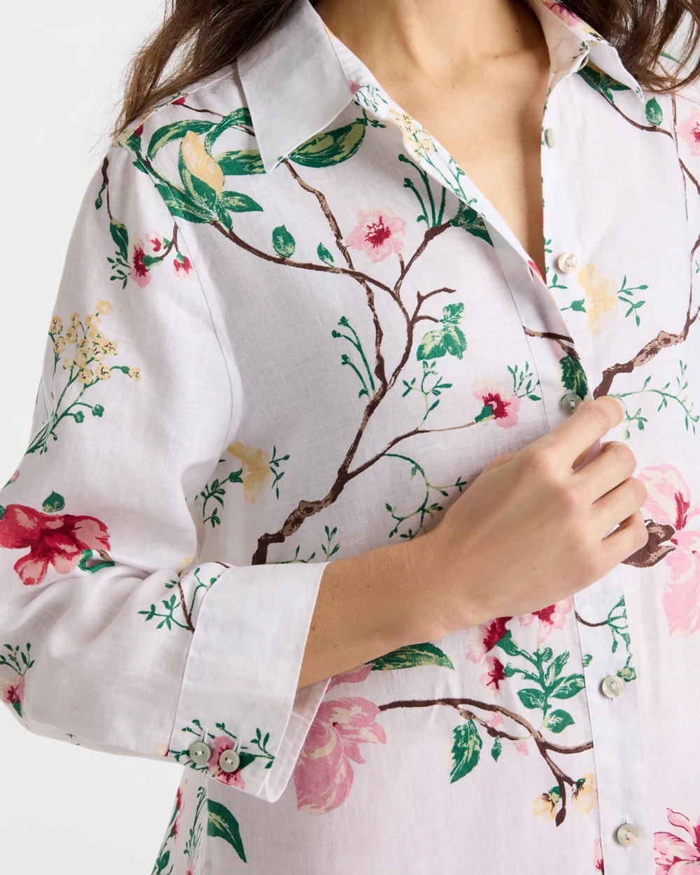 Chico's No Iron™ Kyoto Bloom Linen Shirt