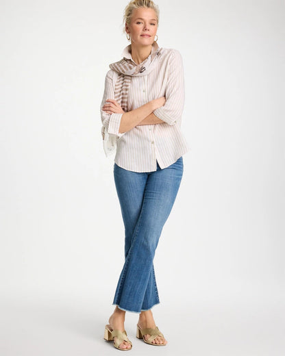 Chico's No Iron™ Striped Linen Shirt