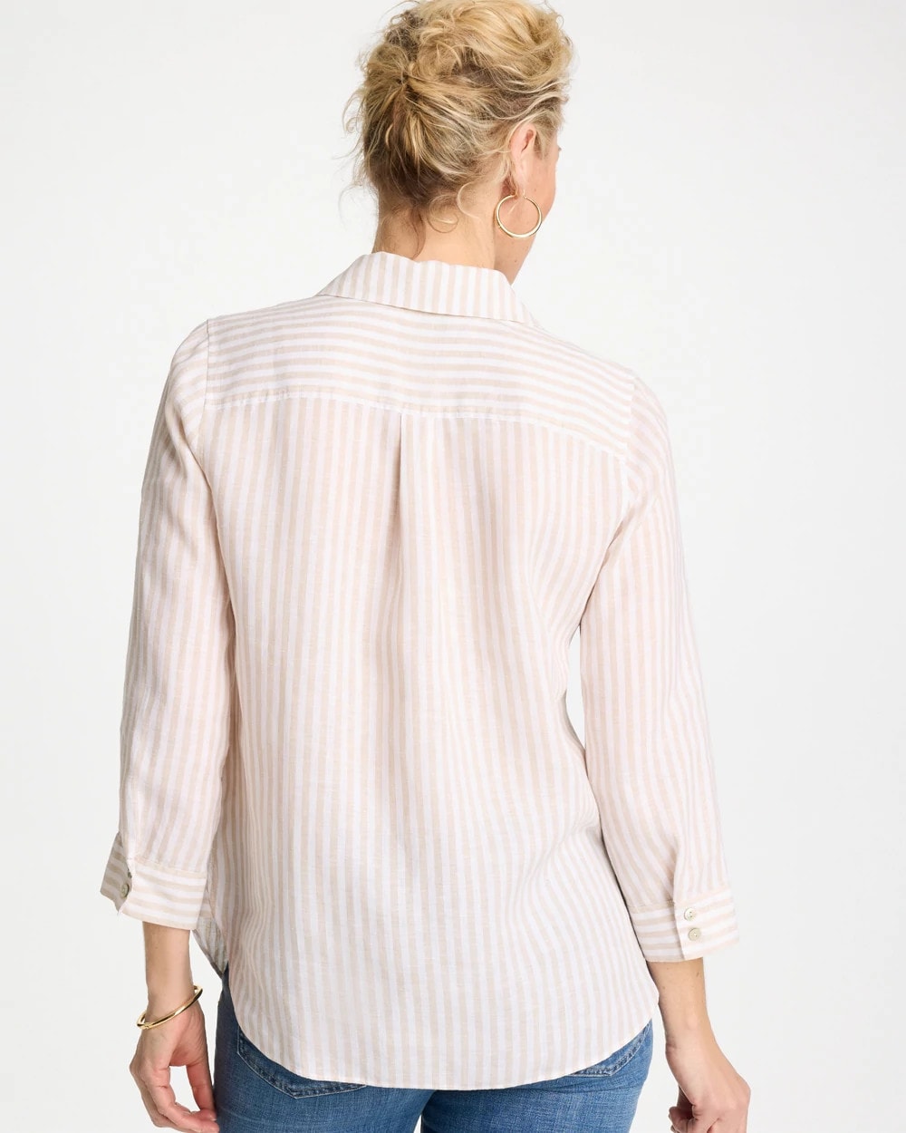 Chico's No Iron™ Striped Linen Shirt
