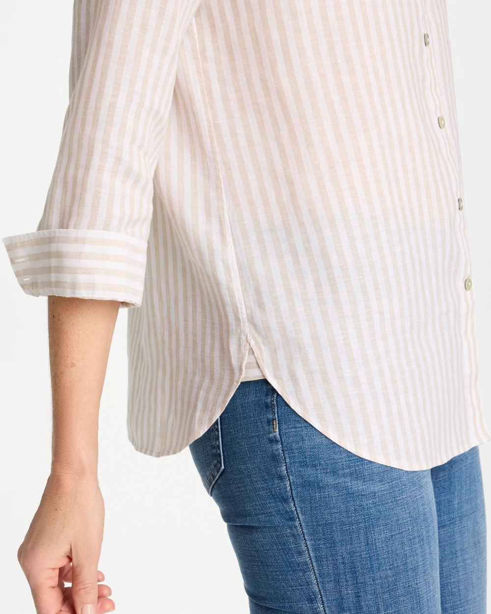 Chico's No Iron™ Striped Linen Shirt