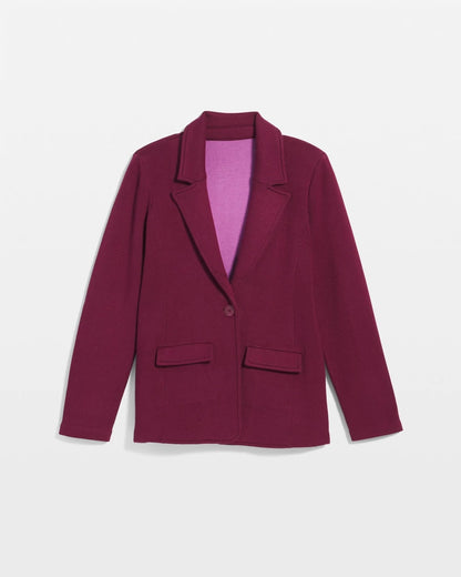 Chico's Single-Breasted Sweater Blazer