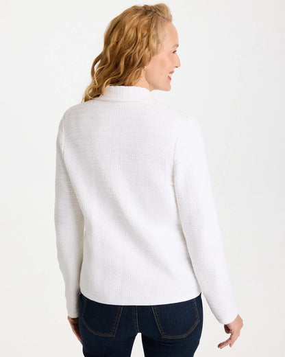 Chico's Textured Stitch Detail Cardigan