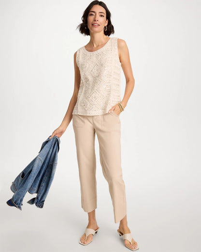 Chico's Crochet Sequin Tank