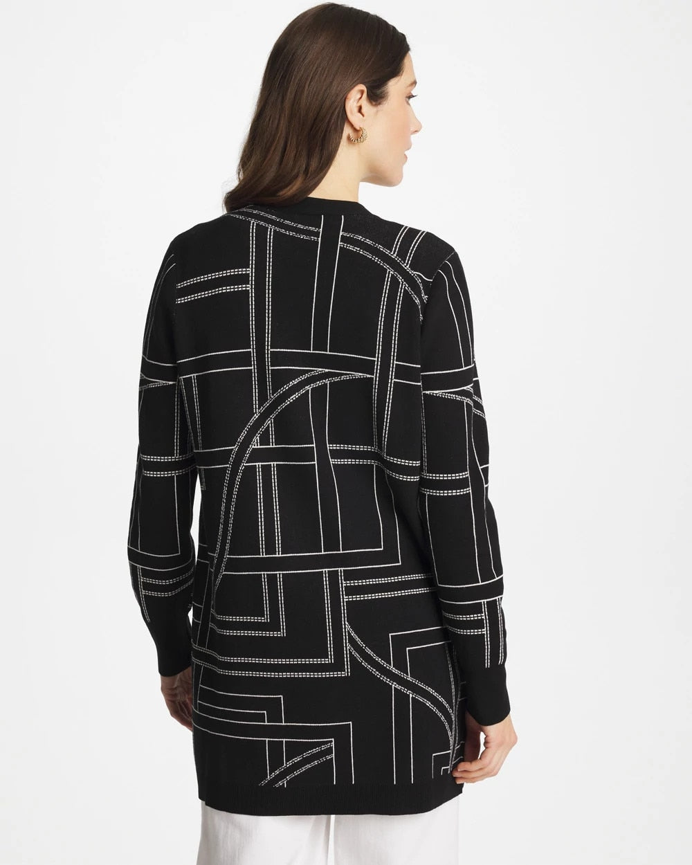 Chico's Ella Graphic Cardigan