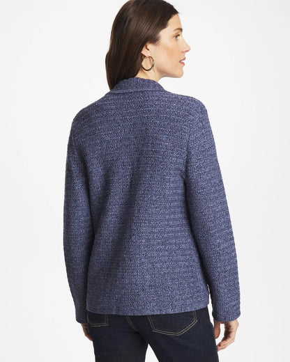 Chico's Denim Inspired Textured Cardigan