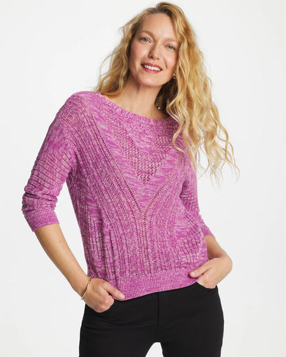 Chico's Relaxed Dolman Pullover Sweater