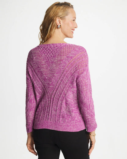 Chico's Relaxed Dolman Pullover Sweater