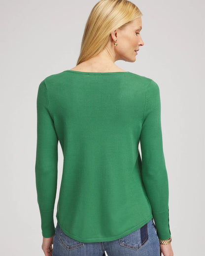 Chico's Ella V-Neck Pullover Sweater