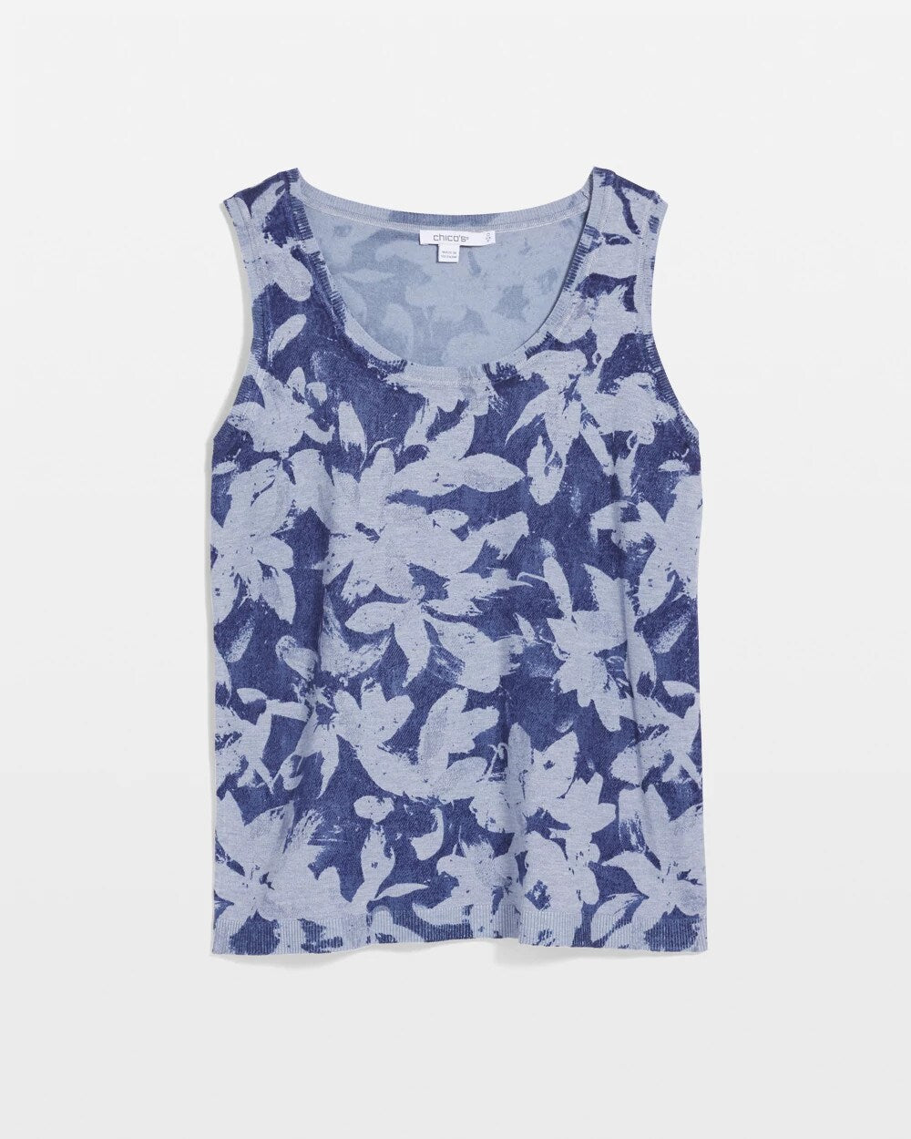 Chico's Ella Floral Scoopneck Tank