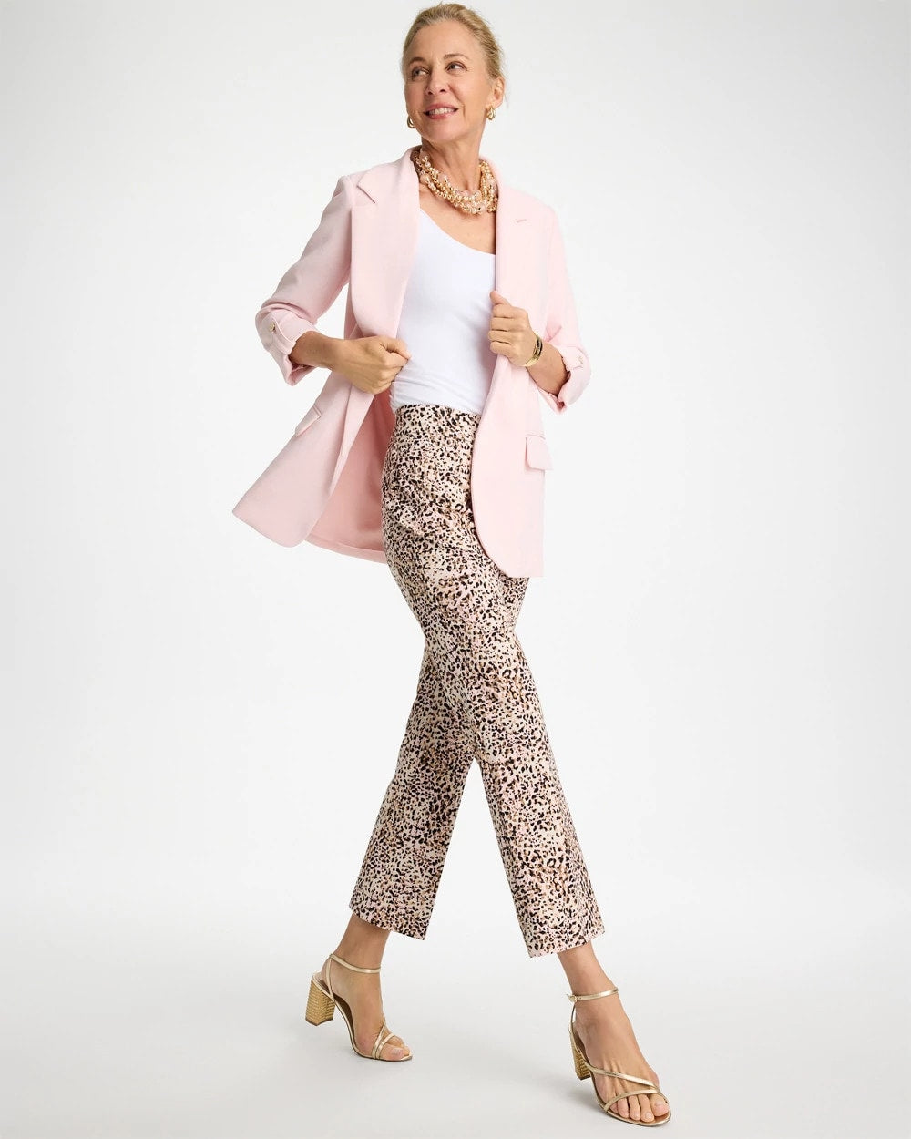 Chico's Brigitte™ Animal Print Crop Flare Pants