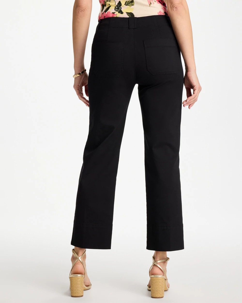 Chico's High Hem Straight Crop Pants