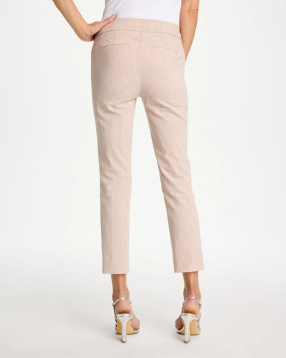 Chico's Brigitte™ Slim Twill Stripe Neutral Crop