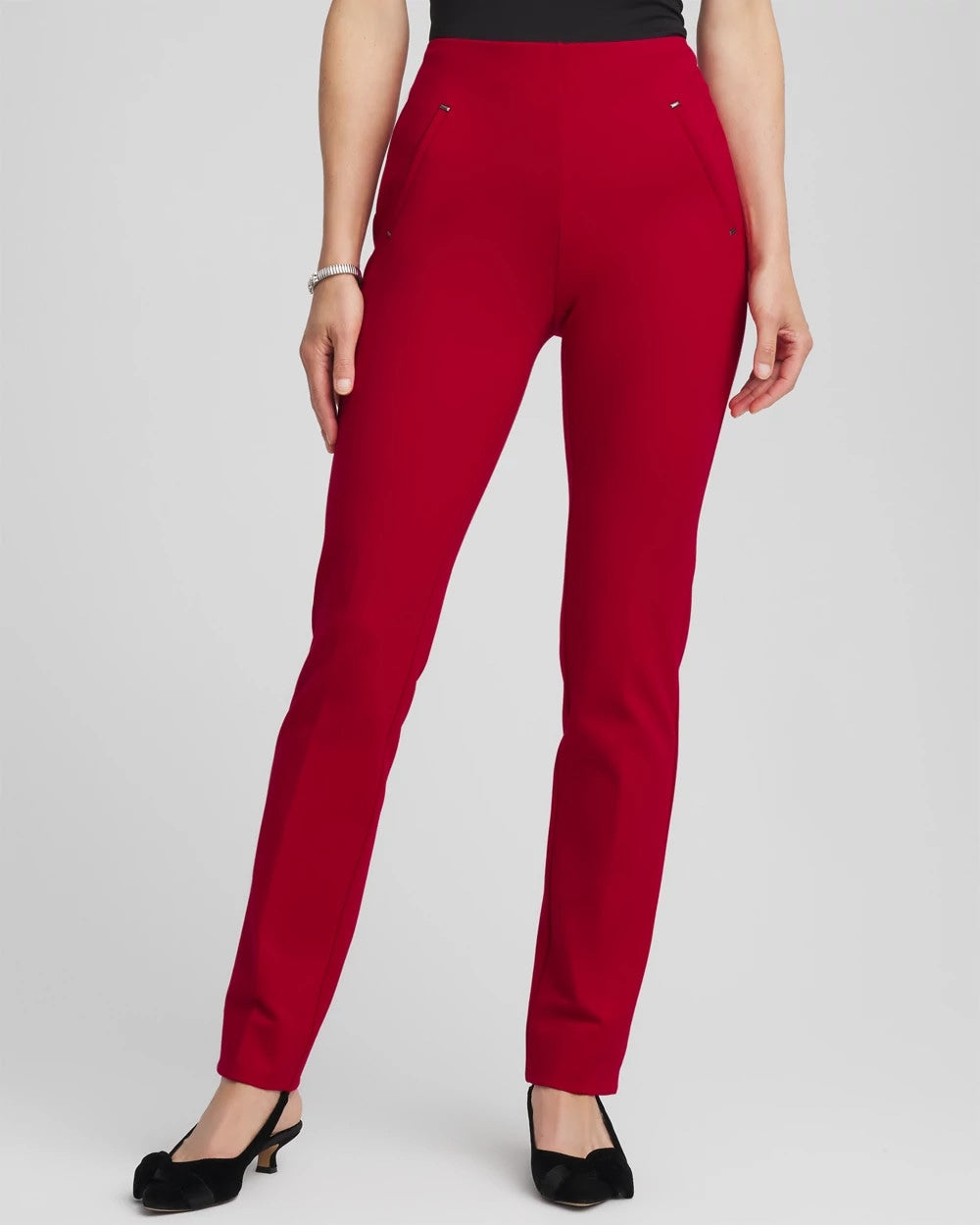 Chico's Juliet Slim Trim Detail Pants