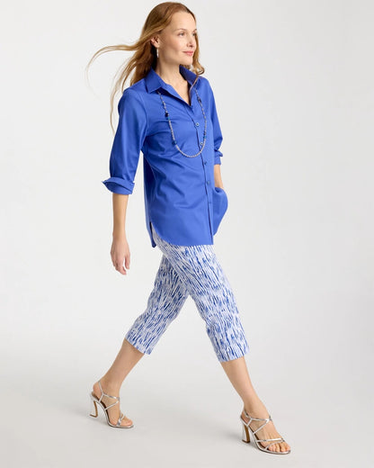 Chico's Brigitte™ Slim Infinite Lines Capri Pants