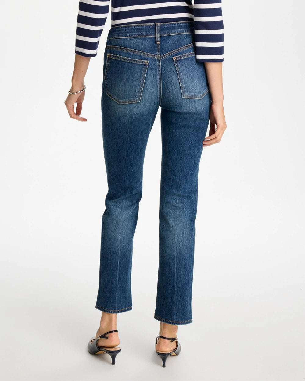 Chico's Pull-On Straight Jeans
